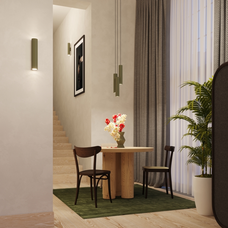 Luster na lanku LAGOS 1xGU10/10W/230V zelená
