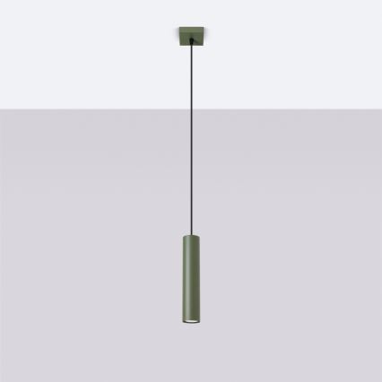 Luster na lanku LAGOS 1xGU10/10W/230V zelená