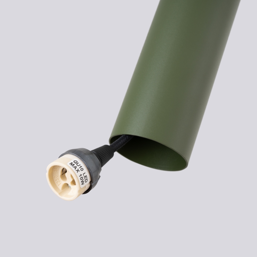 Luster na lanku LAGOS 2xGU10/10W/230V zelená