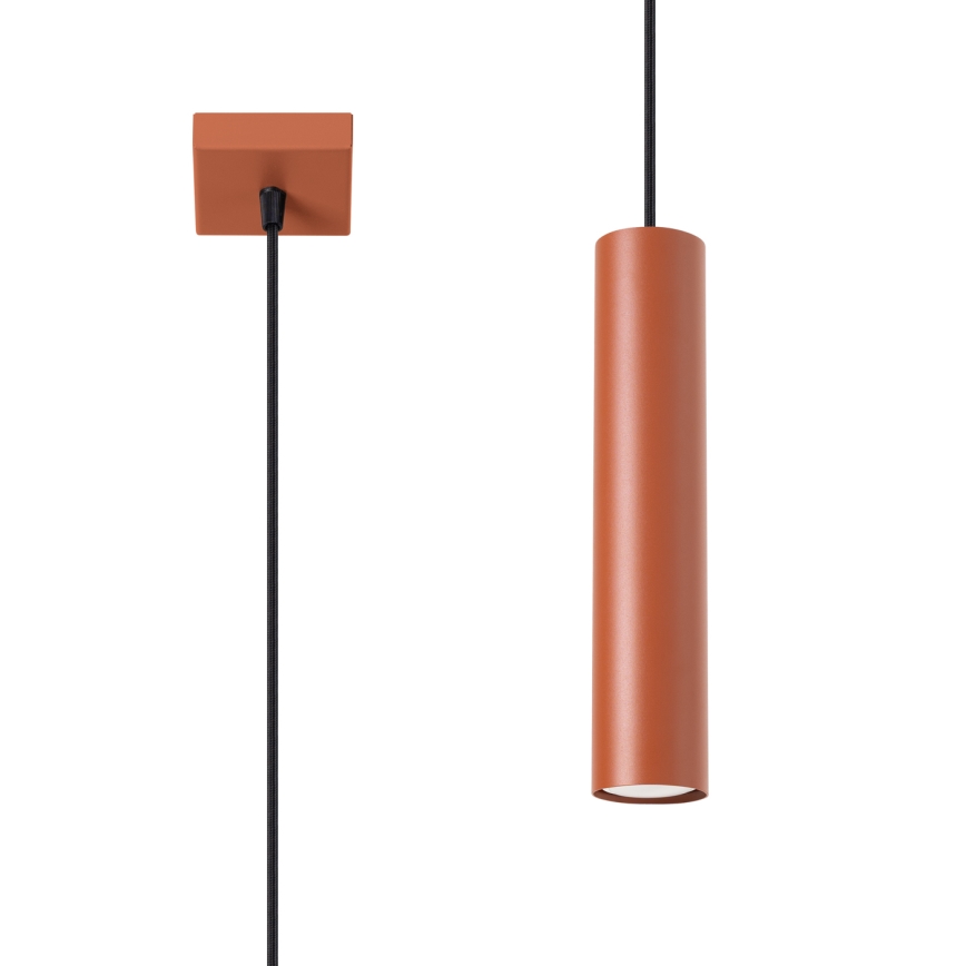 Luster na lanku LAGOS 1xGU10/10W/230V červená