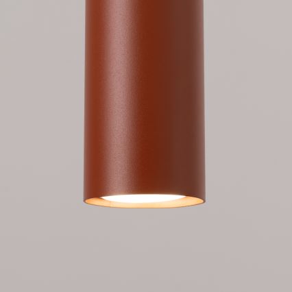 Luster na lanku LAGOS 2xGU10/10W/230V červená