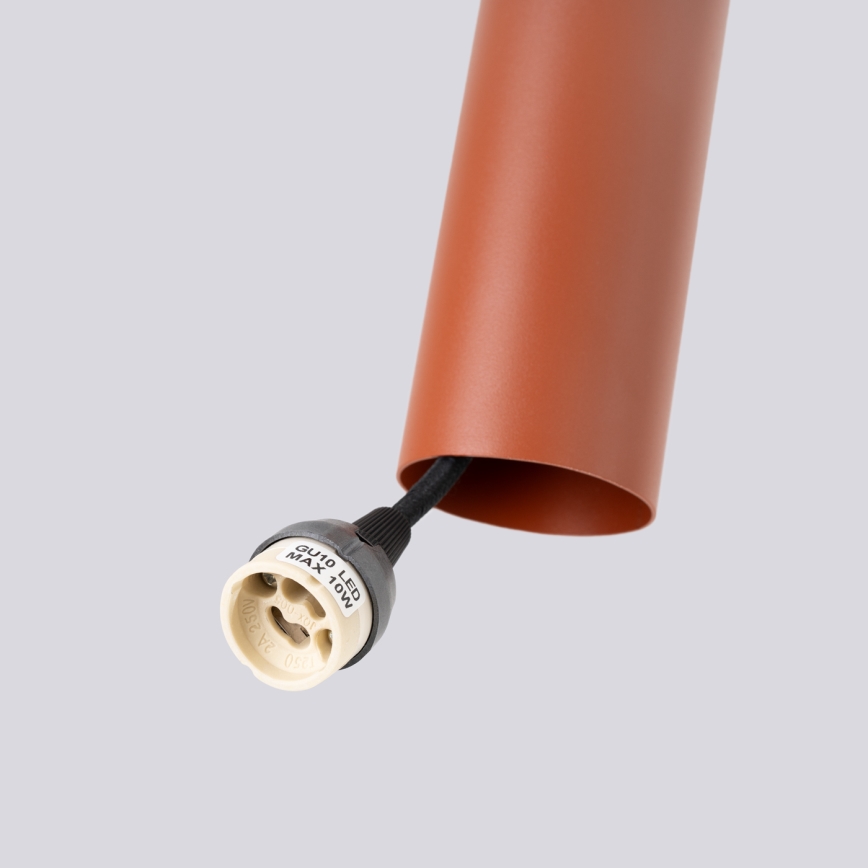 Luster na lanku LAGOS 2xGU10/10W/230V červená