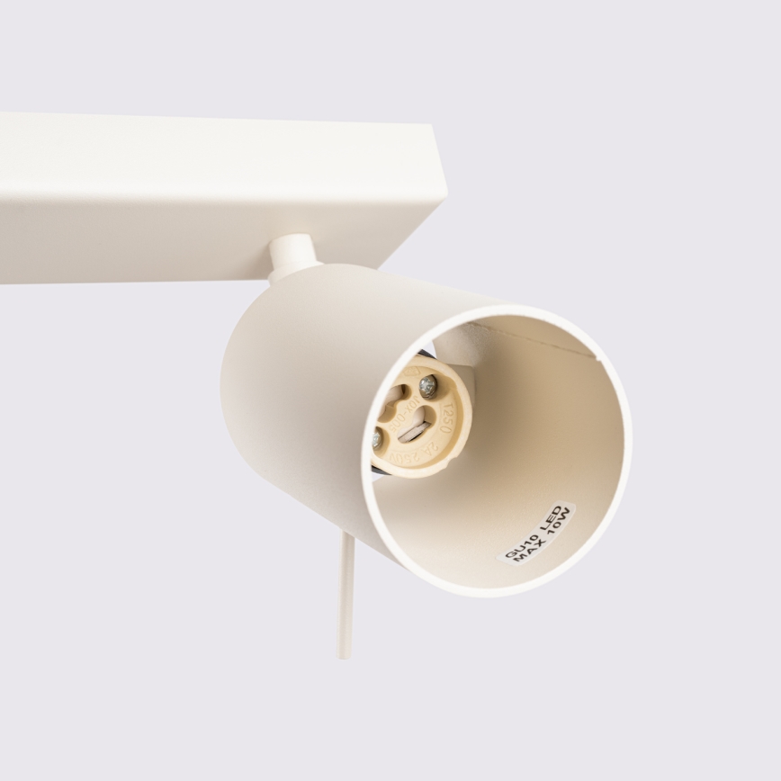 Bodové svietidlo RING 4xGU10/10W/230V krémová