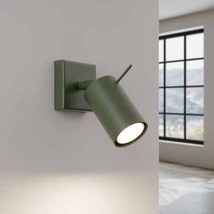 Nástenné bodové svietidlo RING 1xGU10/10W/230V zelená