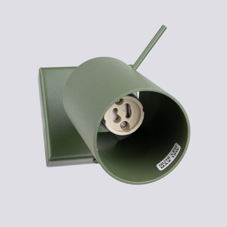 Nástenné bodové svietidlo RING 1xGU10/10W/230V zelená