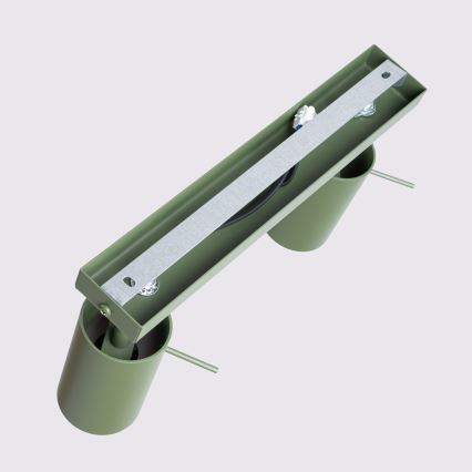 Bodové svietidlo RING 2xGU10/10W/230V zelená
