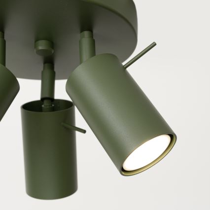 Bodové svietidlo RING 3xGU10/10W/230V zelená