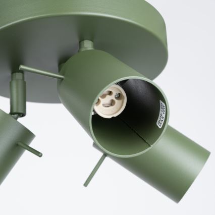 Bodové svietidlo RING 3xGU10/10W/230V zelená