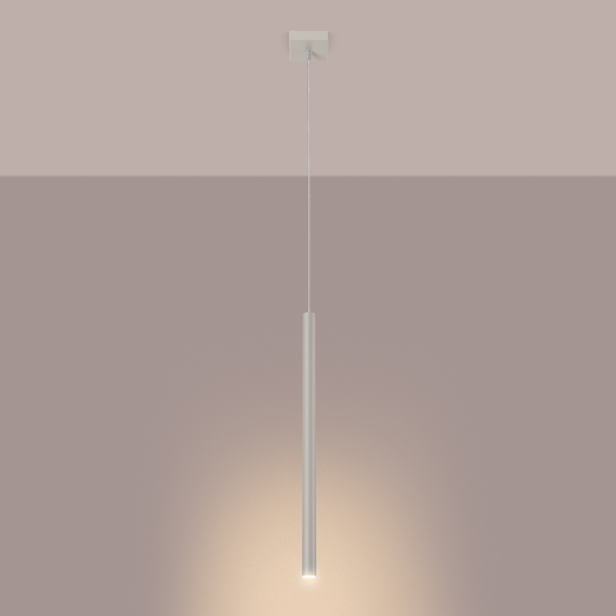 Luster na lanku PASTELO 1xG9/8W/230V krémová