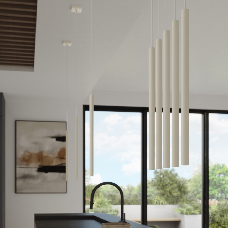 Luster na lanku PASTELO 1xG9/8W/230V krémová