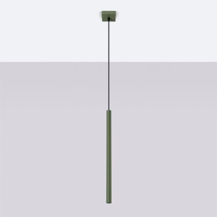 Luster na lanku PASTELO 1xG9/8W/230V zelená