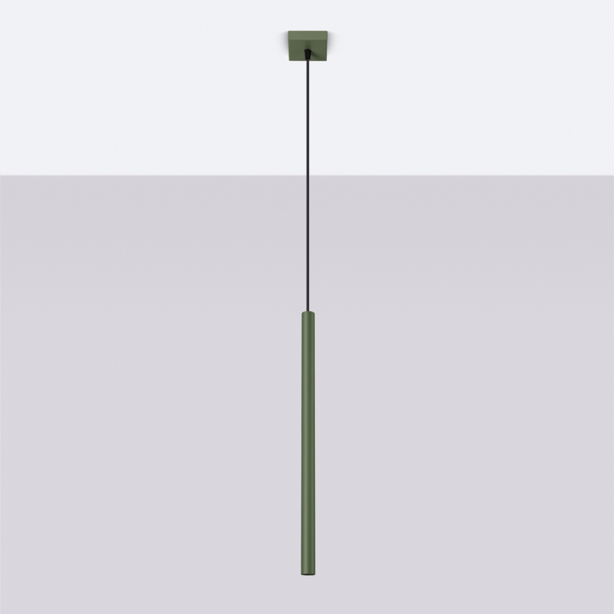 Luster na lanku PASTELO 1xG9/8W/230V zelená