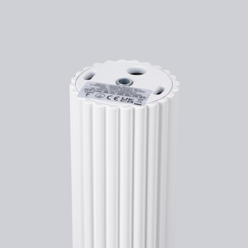 Bodové svietidlo KARBON 1xGU10/10W/230V 20 cm biela