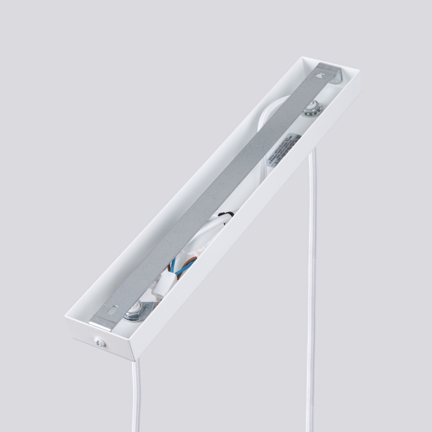 Luster na lanku KARBON 2xGU10/10W/230V biela