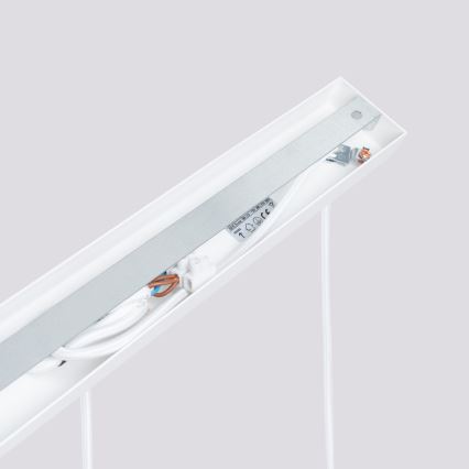 Luster na lanku KARBON 3xGU10/10W/230V biela