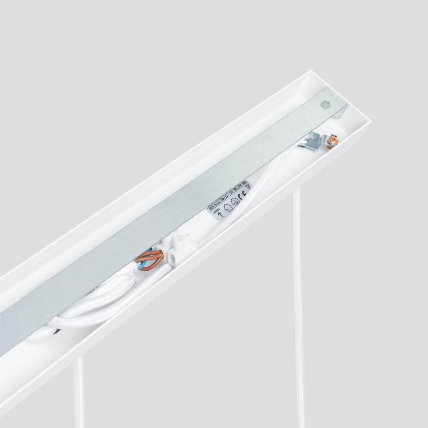 Luster na lanku KARBON 3xGU10/10W/230V biela