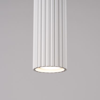Luster na lanku KARBON 3xGU10/10W/230V biela