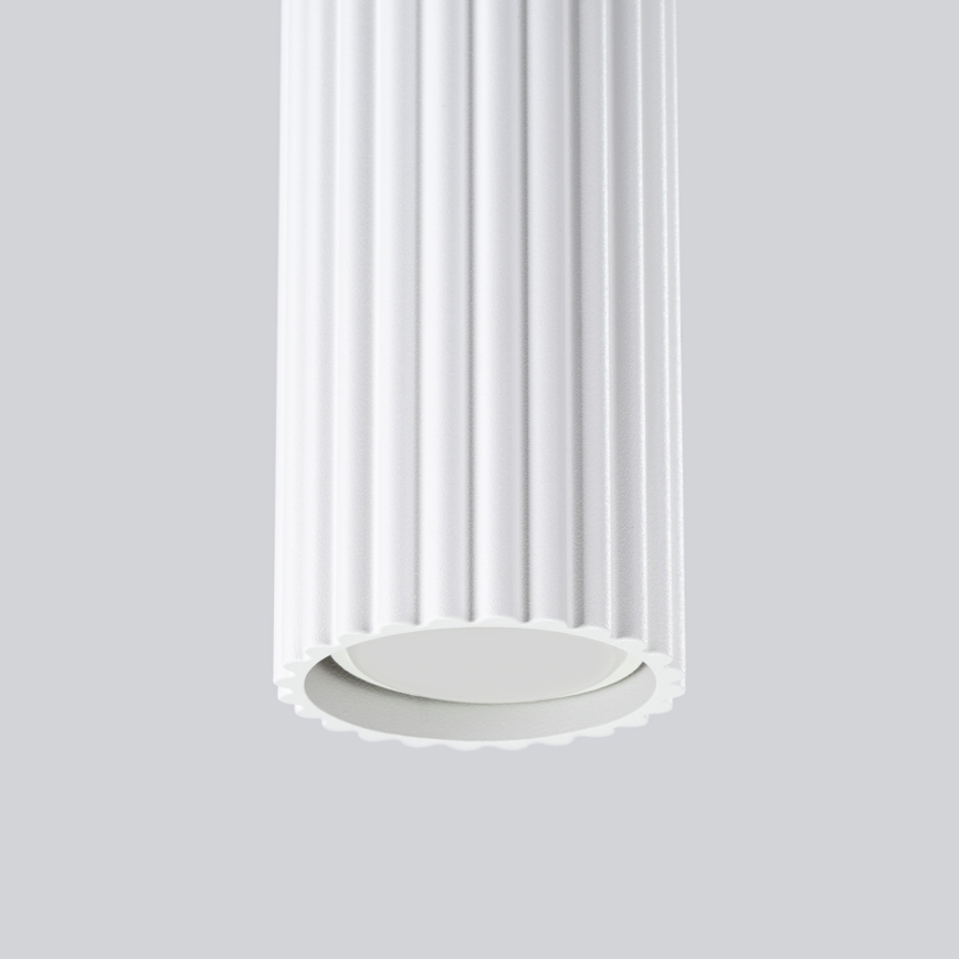 Luster na lanku KARBON 3xGU10/10W/230V biela