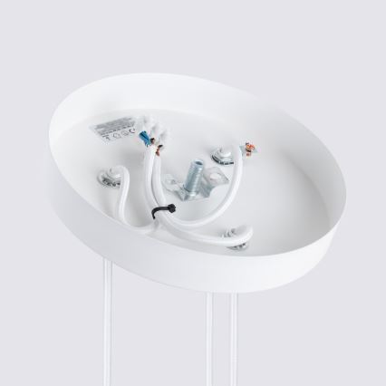 Luster na lanku KARBON 3xGU10/10W/230V biela