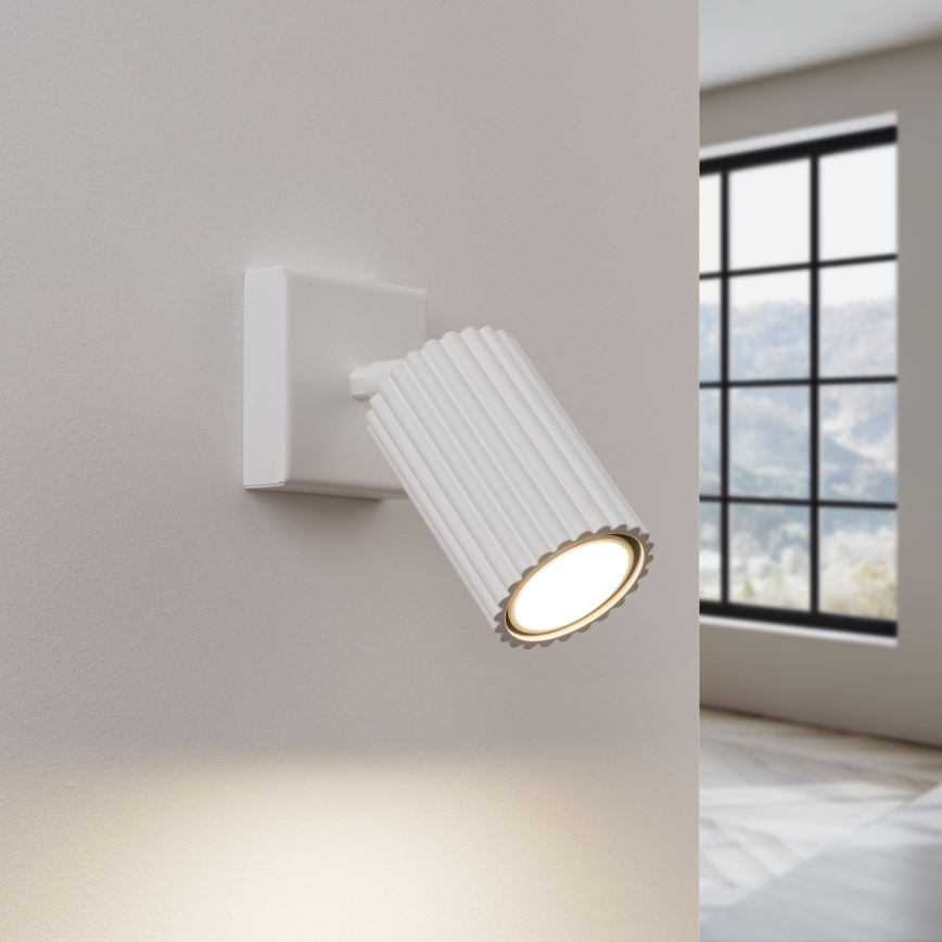 Nástenné bodové svietidlo KARBON 1xGU10/10W/230V biela