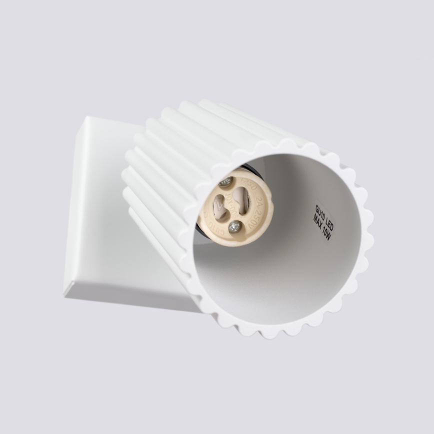Nástenné bodové svietidlo KARBON 1xGU10/10W/230V biela