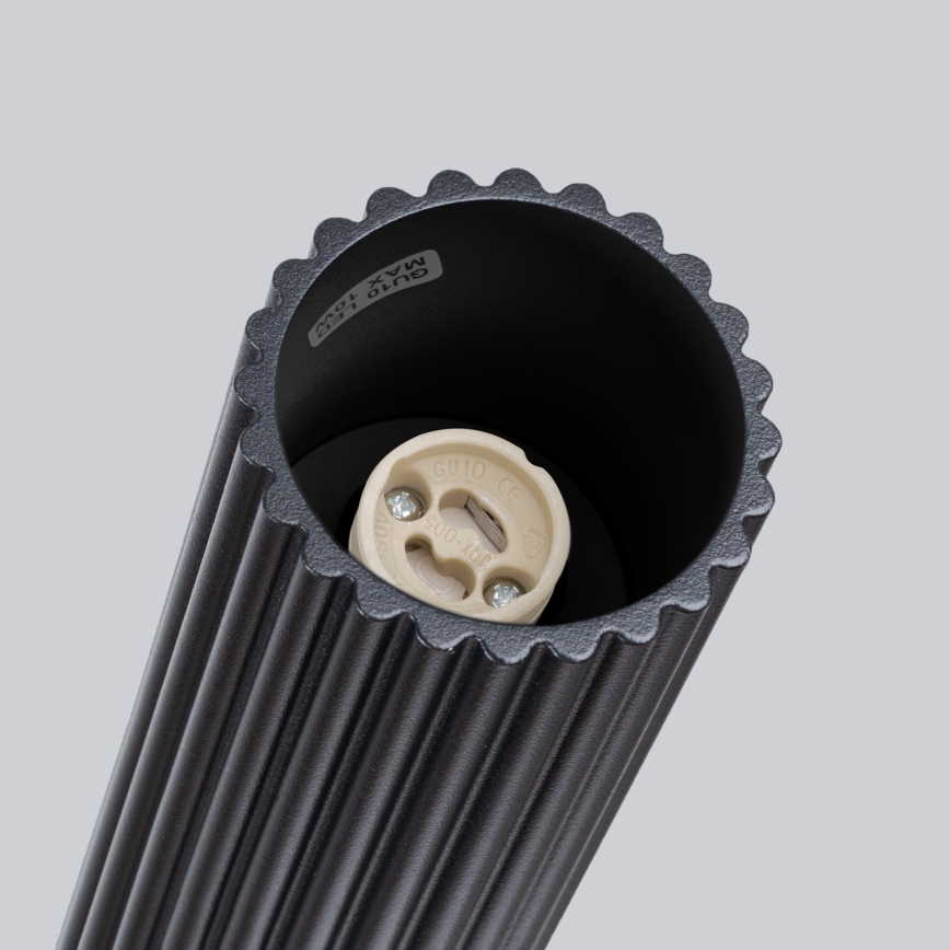 Bodové svietidlo KARBON 1xGU10/10W/230V 20 cm čierna