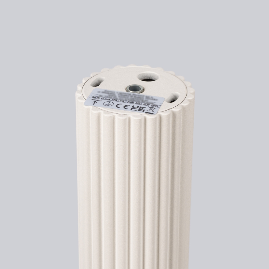 Bodové svietidlo KARBON 1xGU10/10W/230V 20 cm krémová