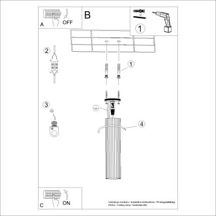 Bodové svietidlo KARBON 1xGU10/10W/230V 30 cm krémová
