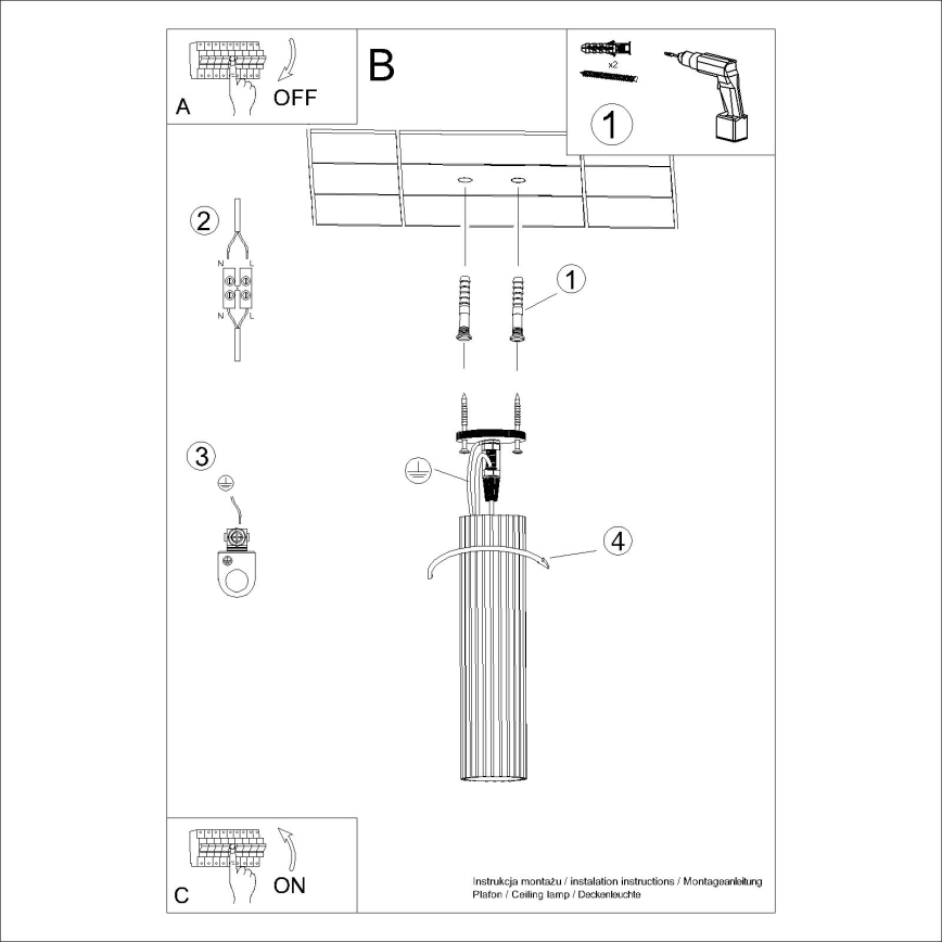 Bodové svietidlo KARBON 1xGU10/10W/230V 30 cm krémová