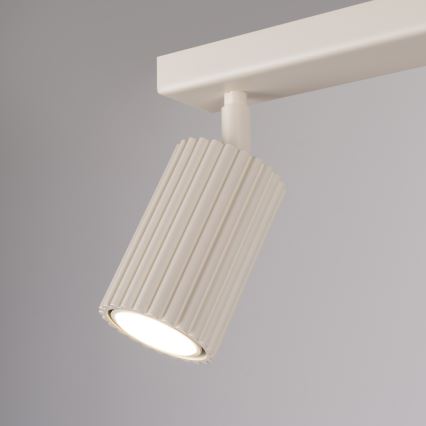 Bodové svietidlo KARBON 2xGU10/10W/230V krémová
