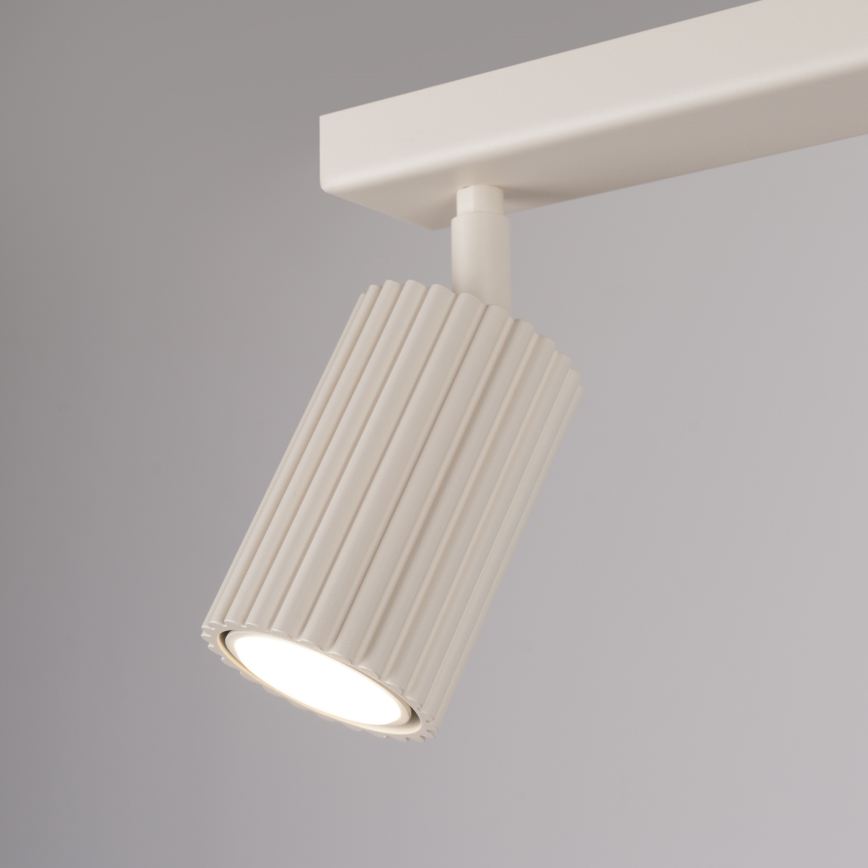 Bodové svietidlo KARBON 2xGU10/10W/230V krémová