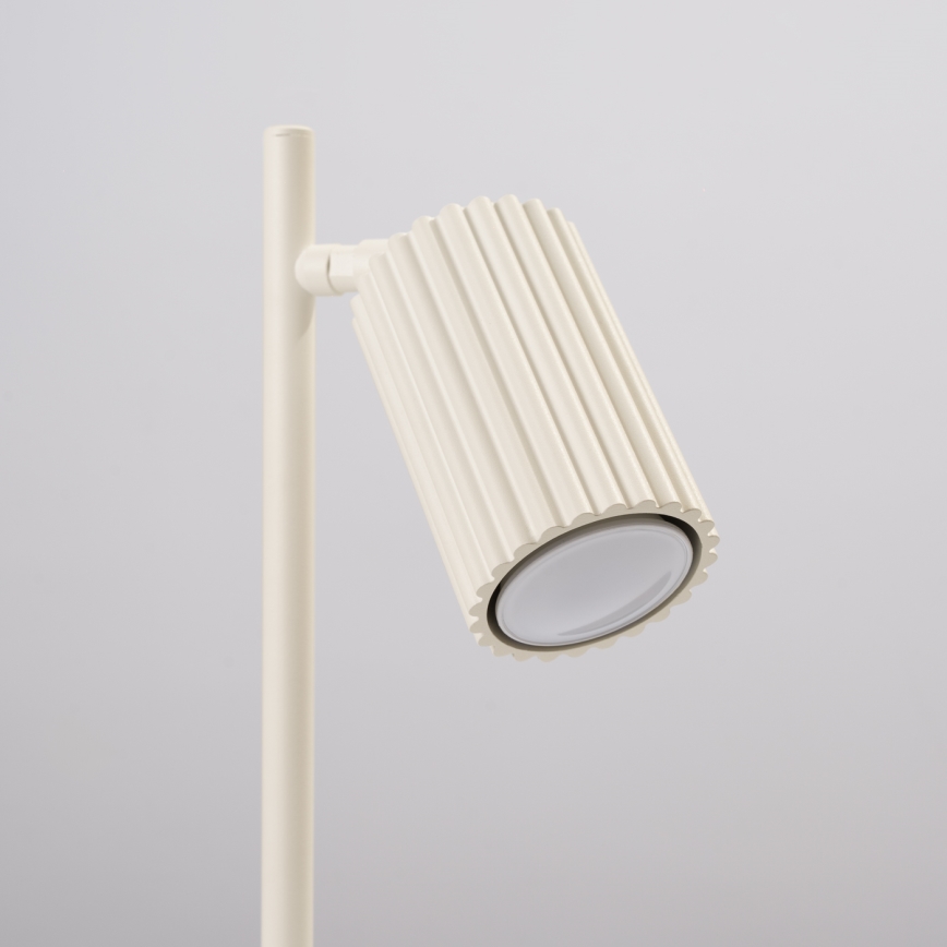 Stolná lampa KARBON 1xGU10/10W/230V krémová
