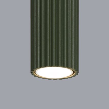 Bodové svietidlo KARBON 1xGU10/10W/230V 20 cm zelená