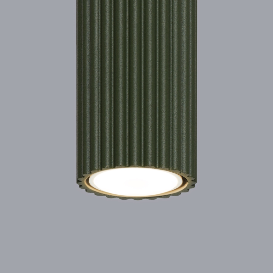 Bodové svietidlo KARBON 1xGU10/10W/230V 20 cm zelená