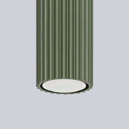 Bodové svietidlo KARBON 1xGU10/10W/230V 20 cm zelená