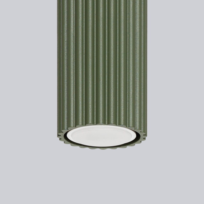 Bodové svietidlo KARBON 1xGU10/10W/230V 20 cm zelená