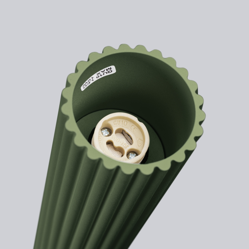 Bodové svietidlo KARBON 1xGU10/10W/230V 20 cm zelená
