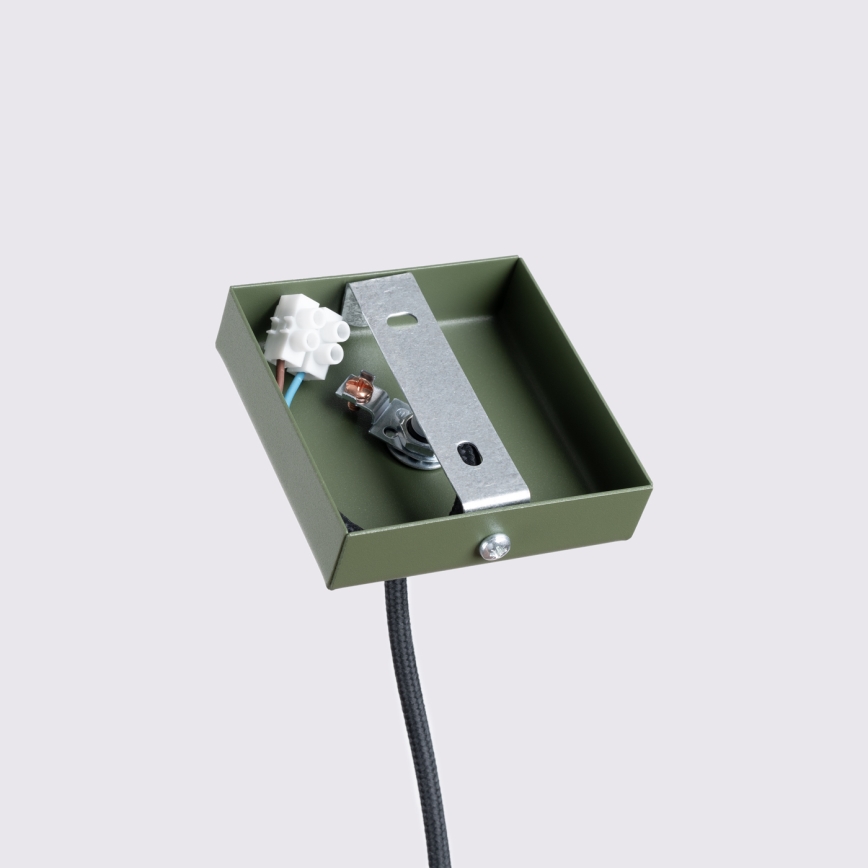 Luster na lanku KARBON 1xGU10/10W/230V zelená