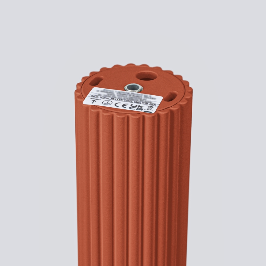 Bodové svietidlo KARBON 1xGU10/10W/230V 20 cm červená