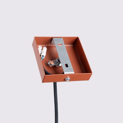 Luster na lanku KARBON 1xGU10/10W/230V červená