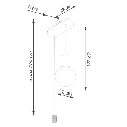 Nástenná lampa NIBMI 1xG9/8W/230V buk
