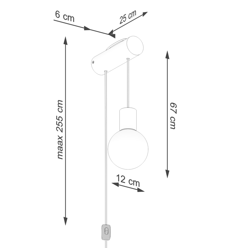 Nástenná lampa NIBMI 1xG9/8W/230V buk