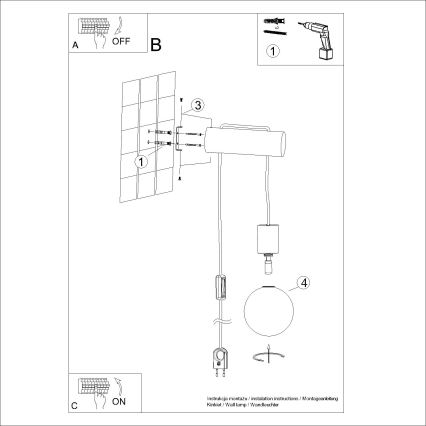 Nástenná lampa NIBMI 1xG9/8W/230V buk