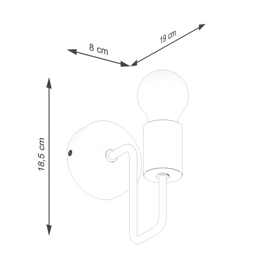 Nástenná lampa TIMBO 1xE27/15W/230V čierna/béžová/buk