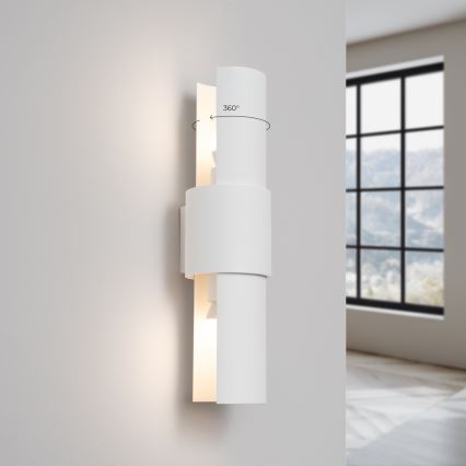 Nástenné svietidlo FLASH 2xE27/15W/230V biela