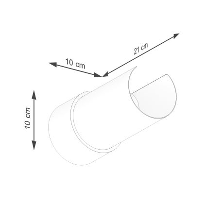 Nástenné svietidlo FLASH 1xE27/15W/230V biela