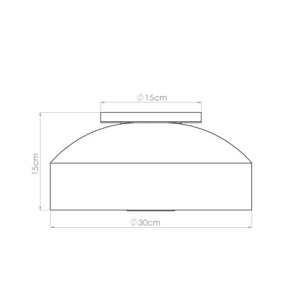 Stropné svietidlo OMIQ 4xE27/15W/230V pr. 30 cm čierna
