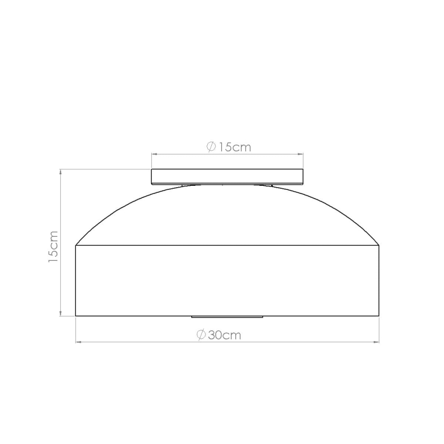 Stropné svietidlo OMIQ 4xE27/15W/230V pr. 30 cm čierna
