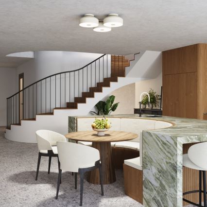 Stropné svietidlo OMIQ 4xE27/15W/230V pr. 30 cm krémové