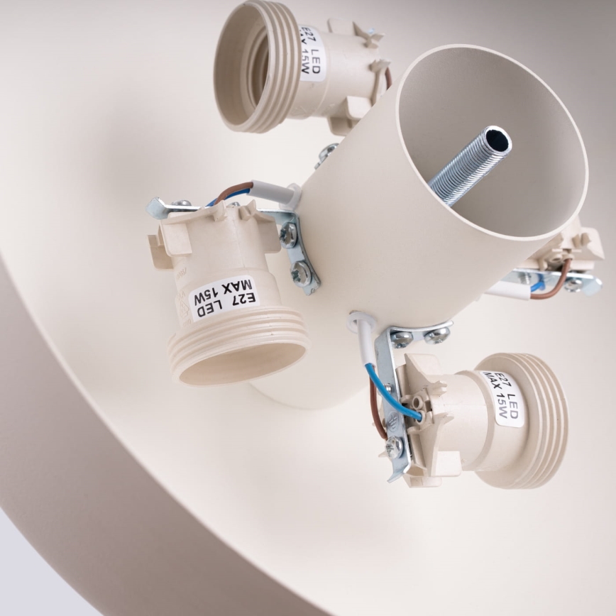 Stropné svietidlo OMIQ 4xE27/15W/230V pr. 30 cm krémové